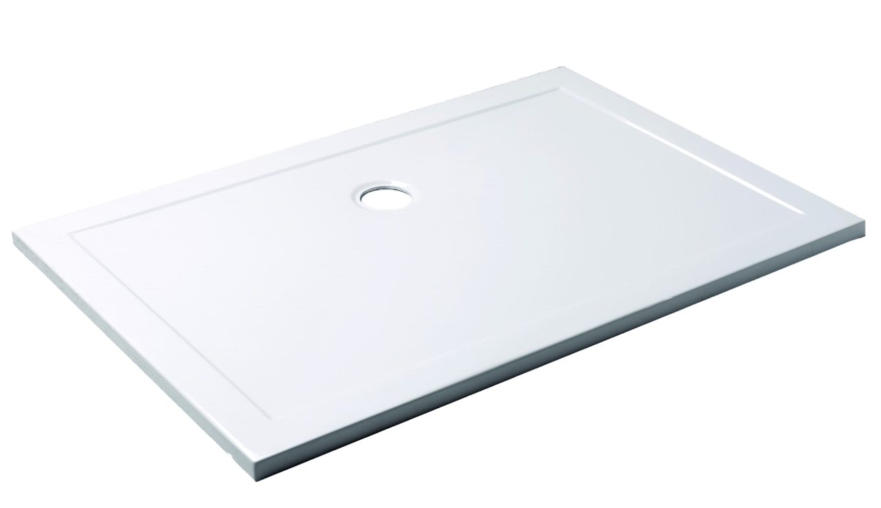 Luca Varess Soft Duschwanne: 130 x 90 cm, Acryl, Weiß glänzend