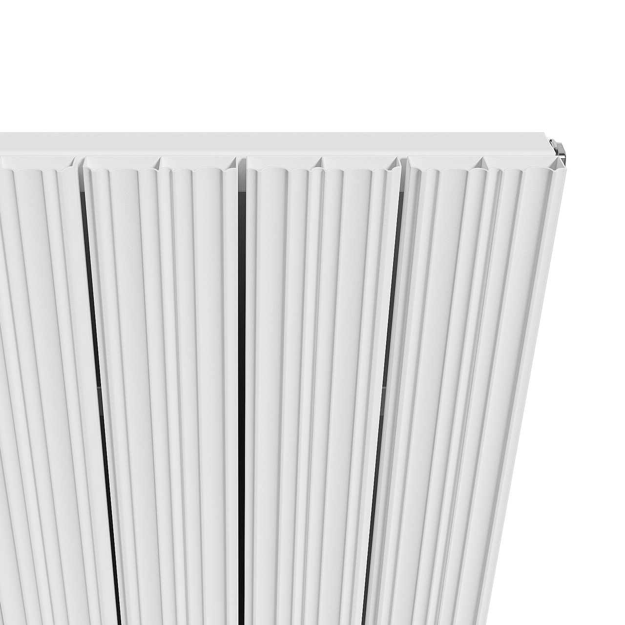 Vipera Mares enkele handdoekradiator 37,5 x 180 cm centrale verwarming mat wit zij- en middenaansluiting 1085W