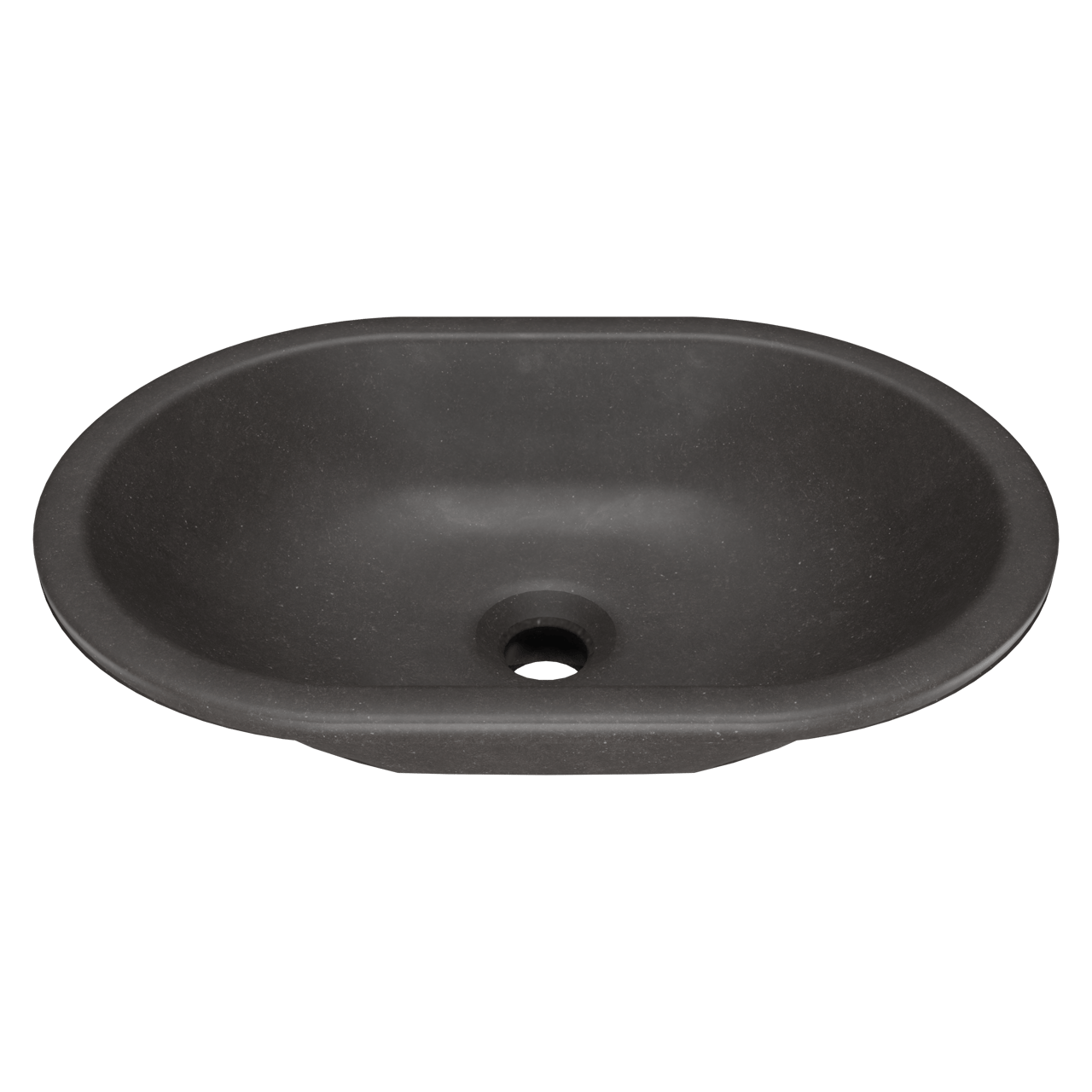 Storke Intra vasque à encastrer quartz mat ovale 50 x 35 cm