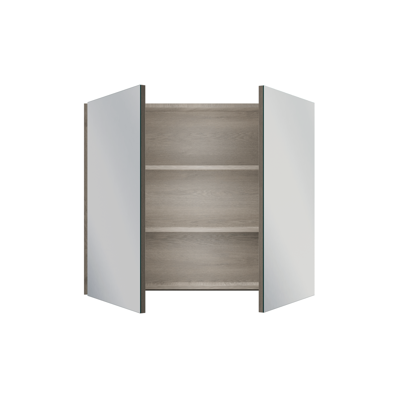 Linie Montro spiegelkast 90 x 75 cm grijs eiken