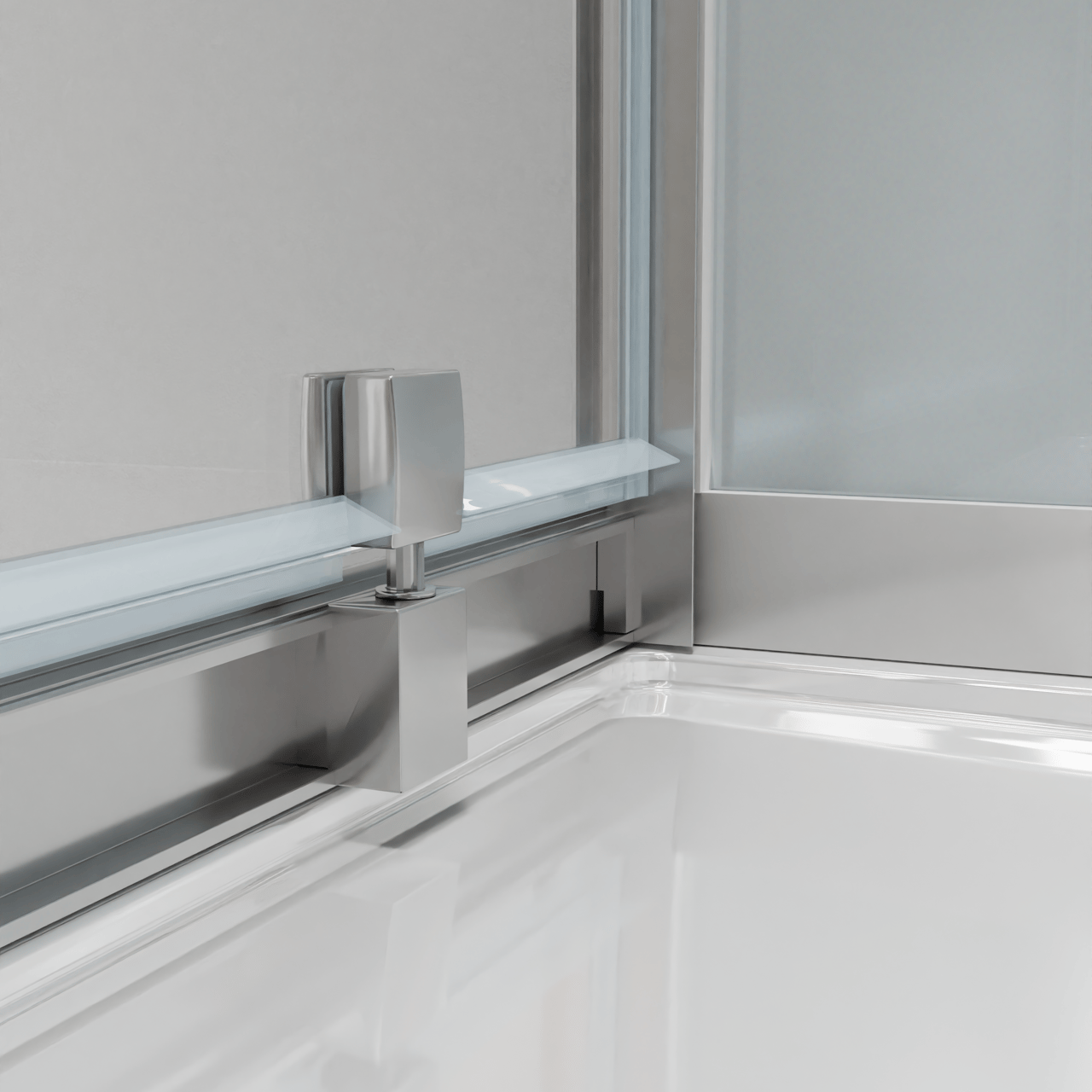 Luca Varess Talan cabine de douche avec portes pivotantes 90 x 90 cm verre transparent profil chrome mat