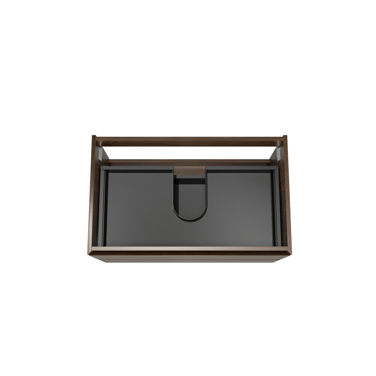 Balmani Mitra meuble sous-vasque suspendu 90 x 55 cm noyer américain 2 tiroirs