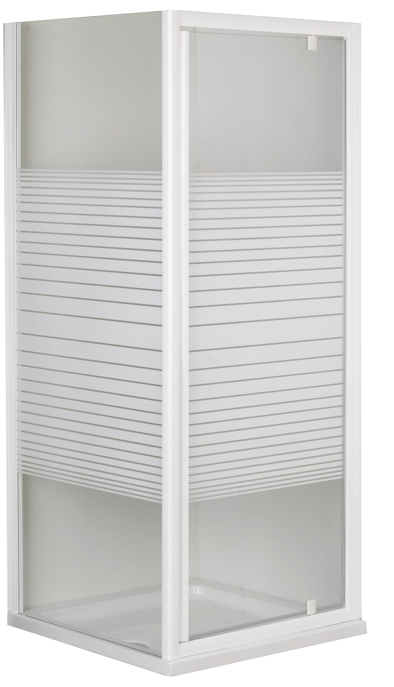 Linie Tarifa douche d'angle avec porte pivotante