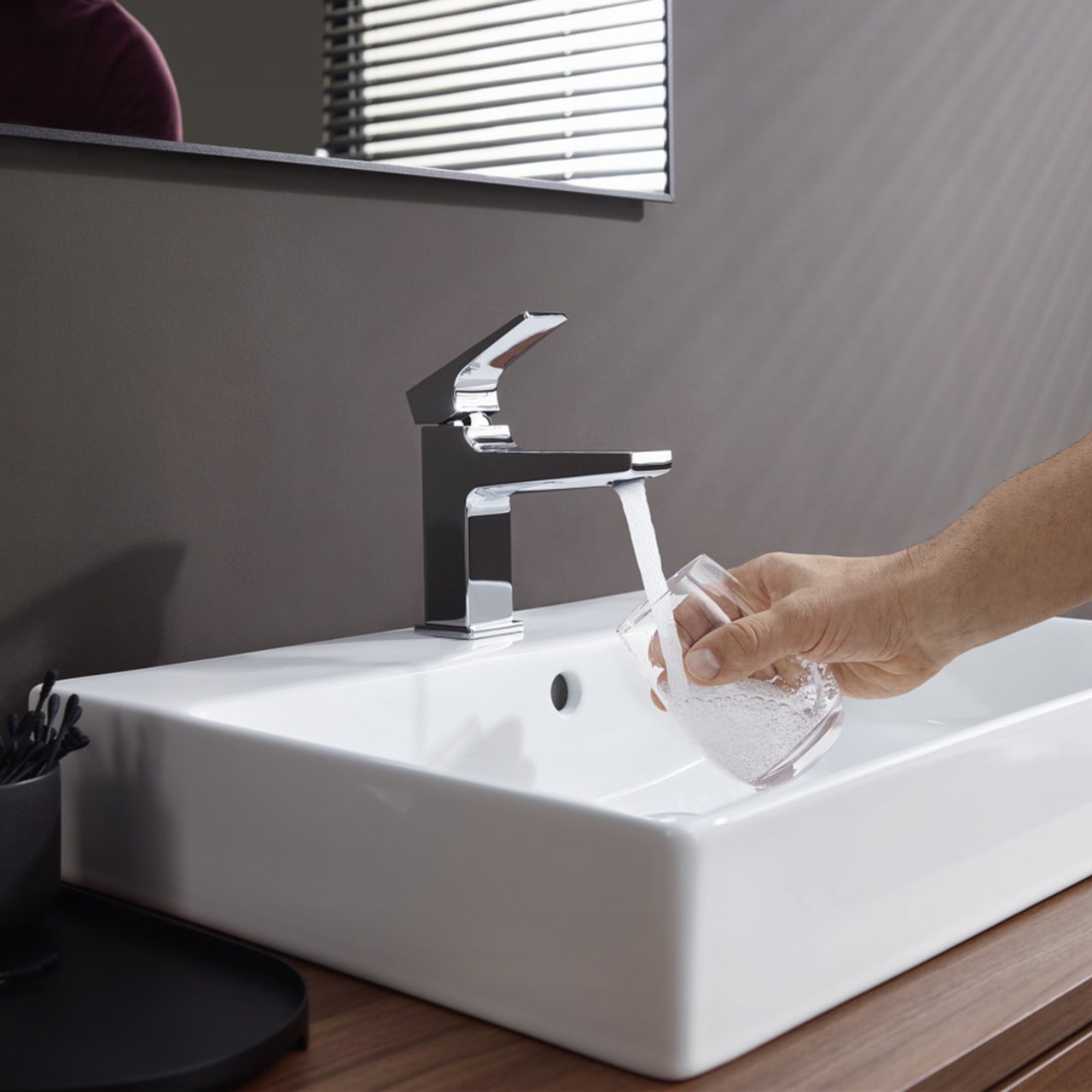 Hansgrohe Metropol 100 wastafelkraan Glanzend Chroom