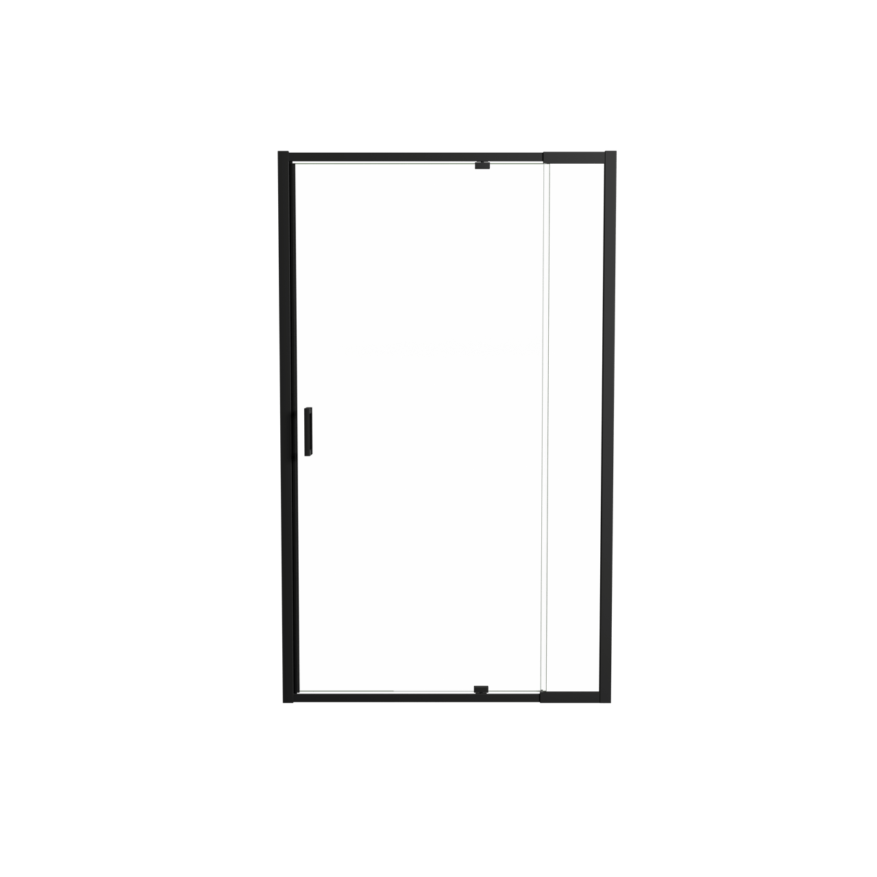 Luca Varess Vidor Telescope douche draaideur 120 cm x 190 cm Helder glas mat zwart profiel