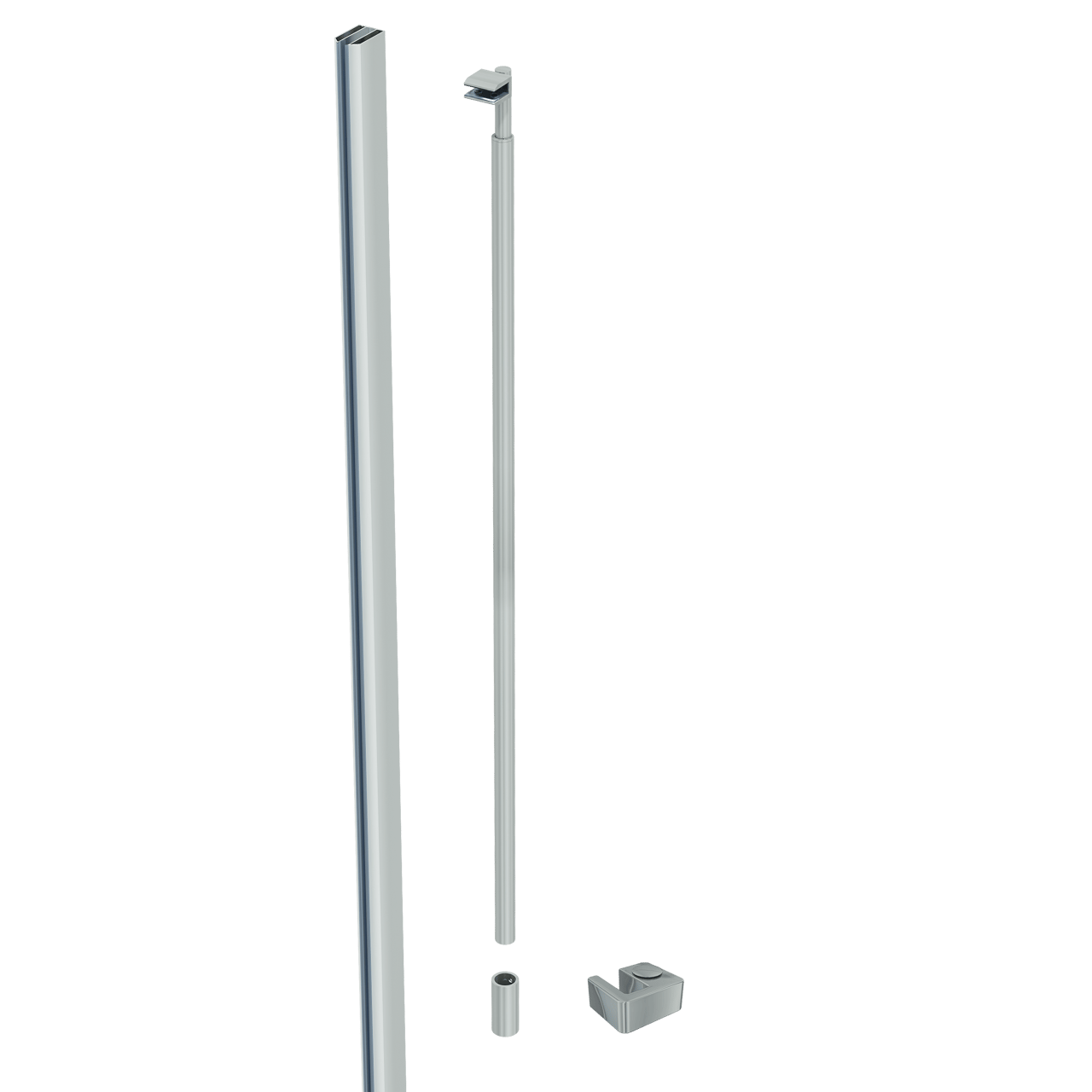 Linie Walk-In douche à l'italienne 90 x 200 cm verre transparent profil chrome brillant