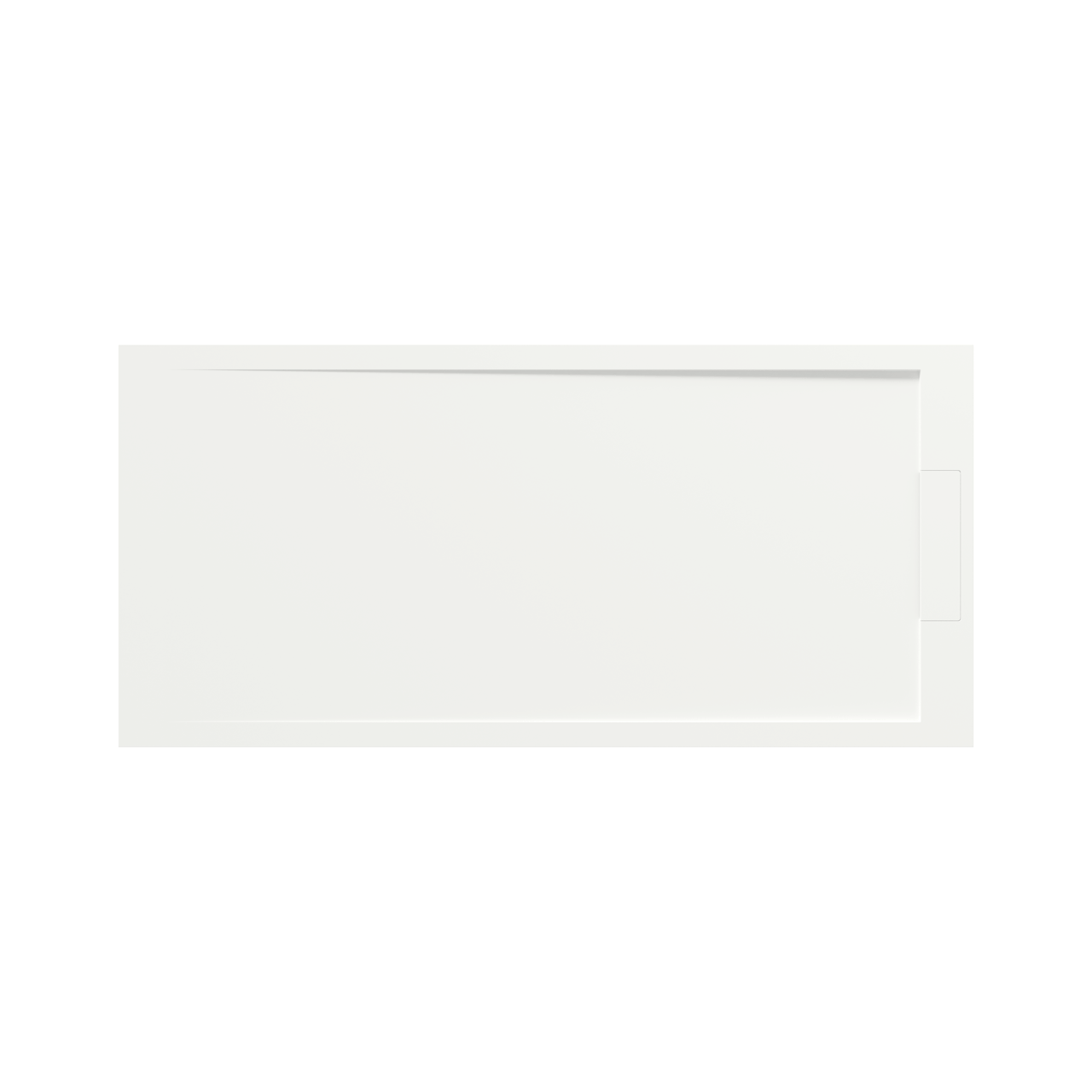 Balmani Andes duschwanne 170 x 80 cm Solid Surface weiß matt