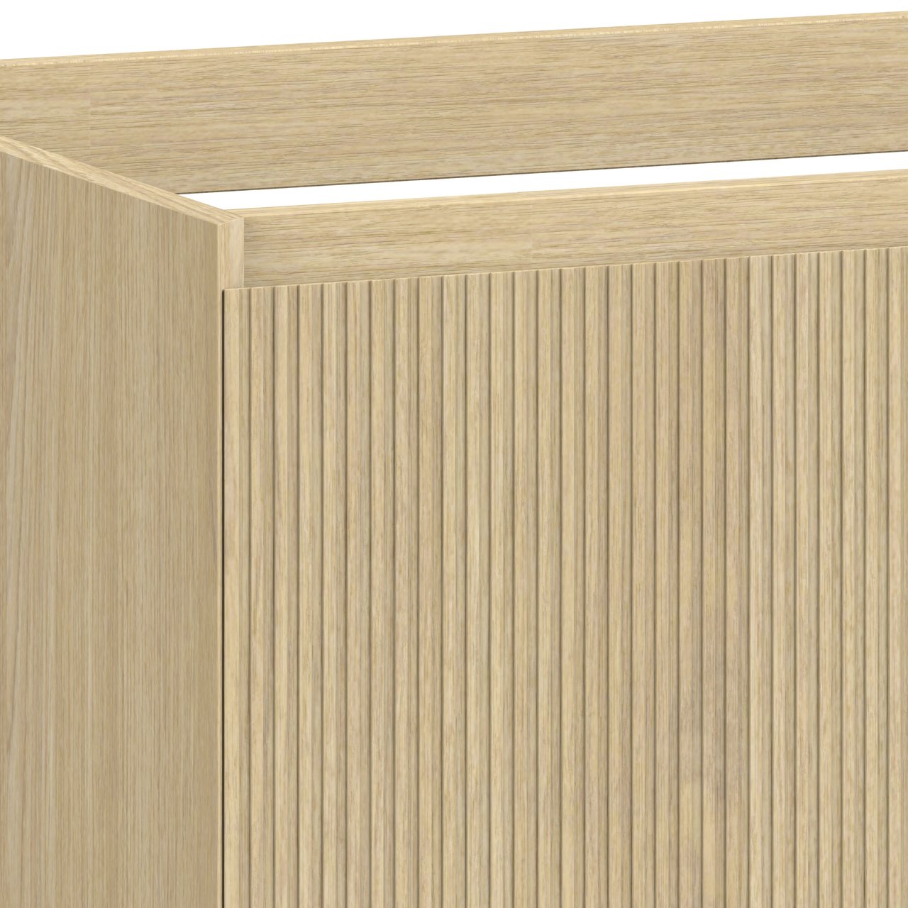 Balmani Fila meuble sous-lavabo suspendu 120 x 55 cm asymétrique gauche placage chêne naturel 4 tiroirs