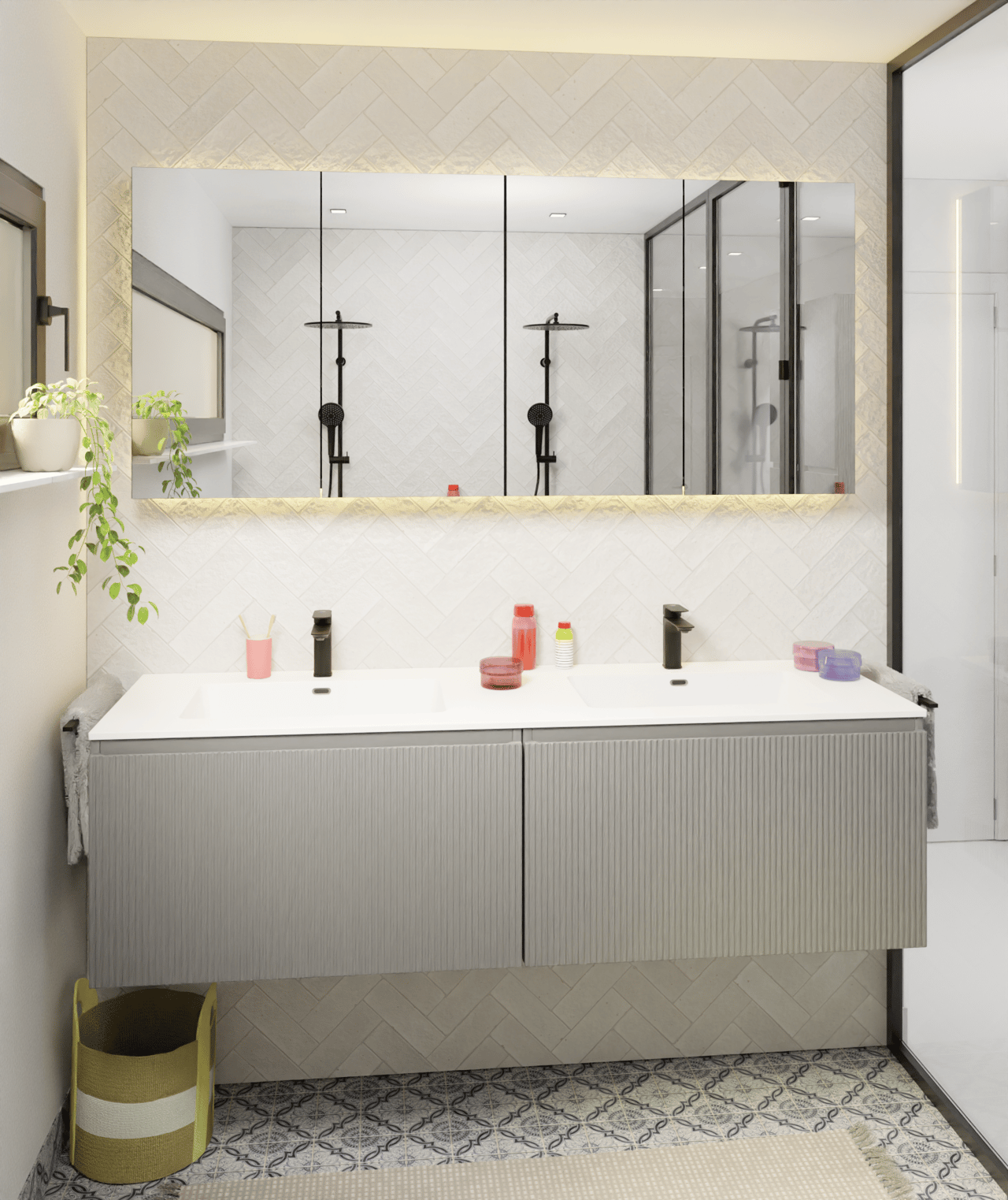 Luca Varess LED verlichting voor spiegelkast 170 x 75 cm