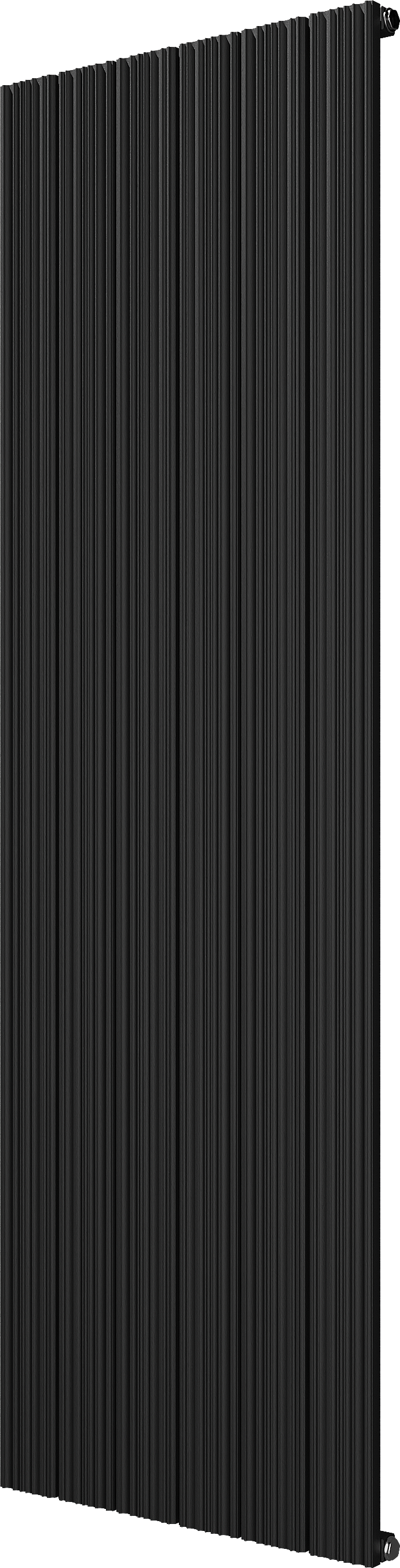 Vipera Mares sèche-serviettes simple 56,5 x 180 cm chauffage central noir mat raccordement latéral et central 1539W