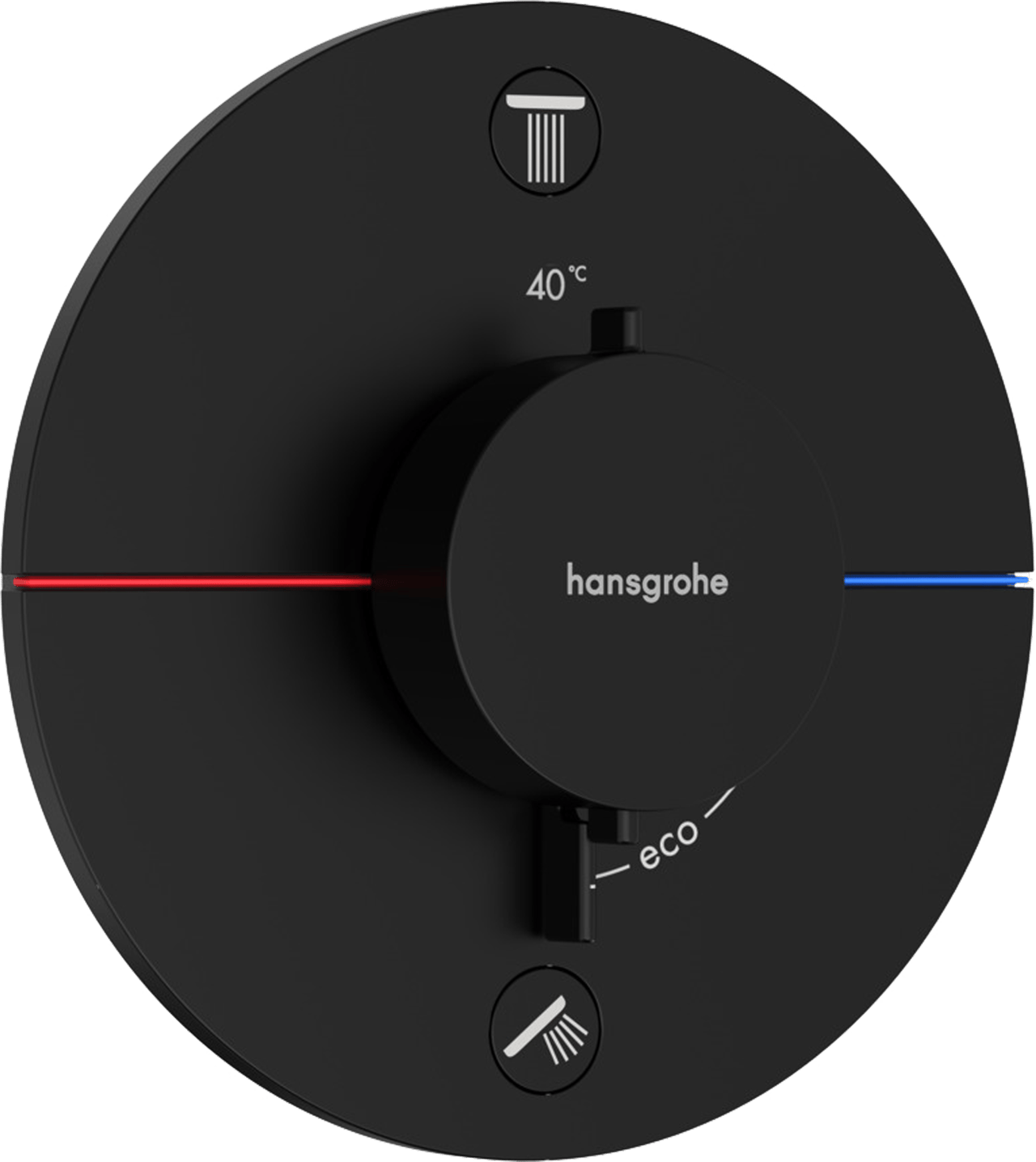 Hansgrohe Showerselect Comfort S Unterputz Badewannenarmatur 2 Verbraucher Schwarz matt