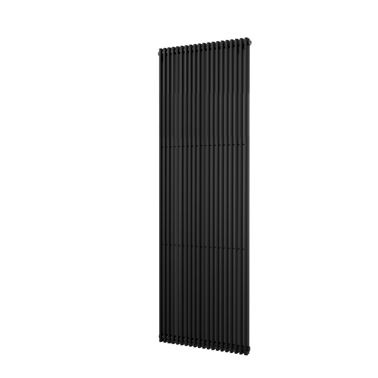 Vipera Corrason enkele badkamerradiator 60 x 180 cm centrale verwarming mat zwart zijaansluiting 1819W