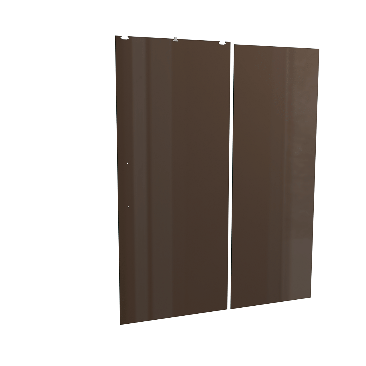 Balmani Senses Design Dusche Schiebetür umkehrbar 160 cm x 210 cm Bronze Glas, inklusive Coating