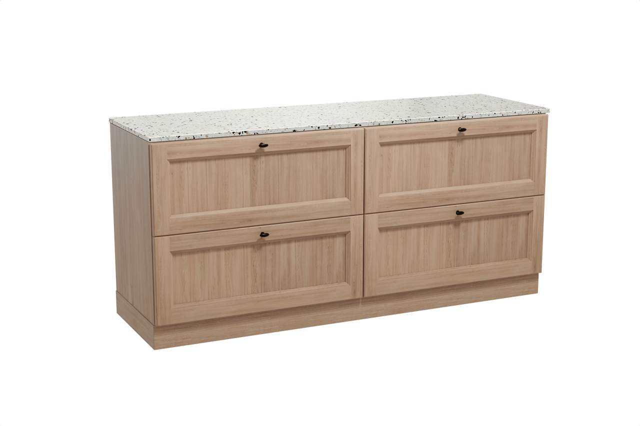 Balmani Lemon Badmöbel mit Stretto Waschtischplatte für Aufsatzwaschbecken