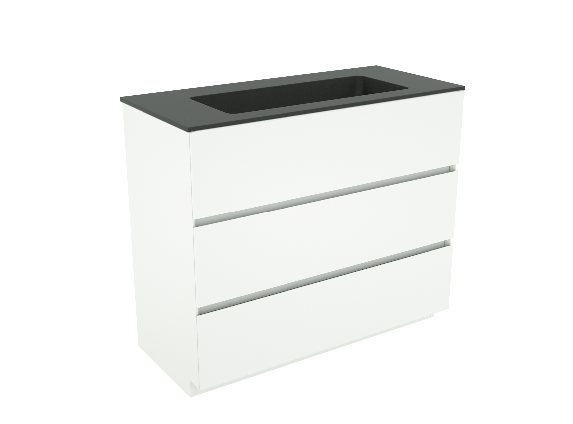 Storke Edge Badmöbel Set mit Scuro Waschtisch