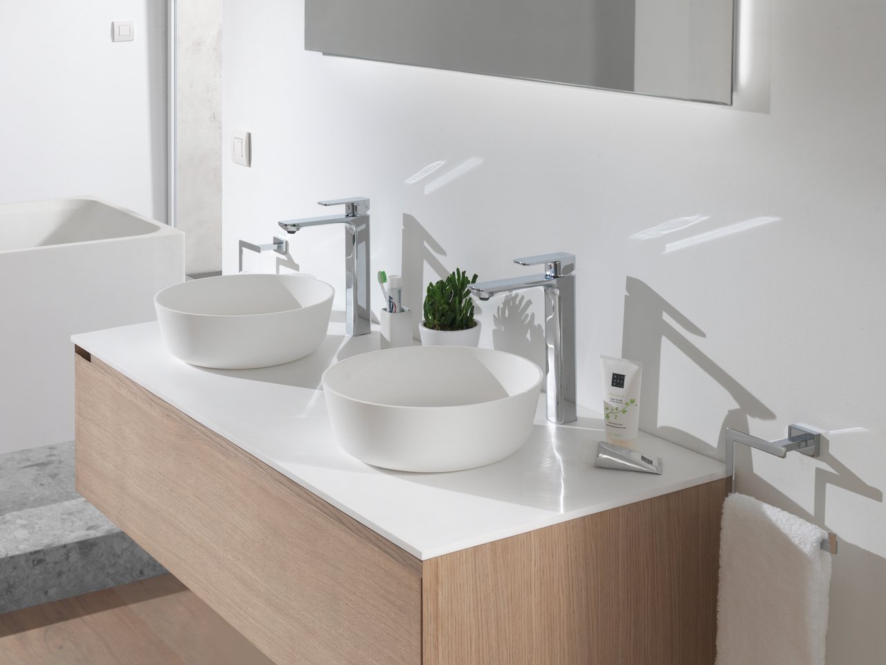 Blaufoss Sierra robinet de lavabo réhaussé chrome brillant