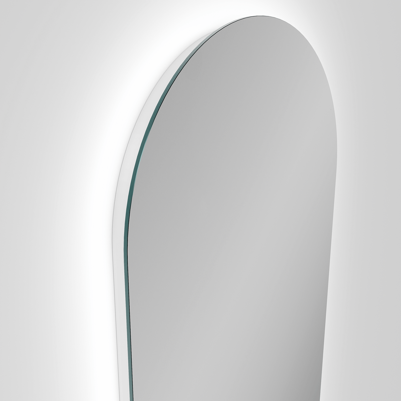 Balmani Giro Arco arc en plein cintre Miroir 42 x 100 cm avec miroir lumineux & anti-buée