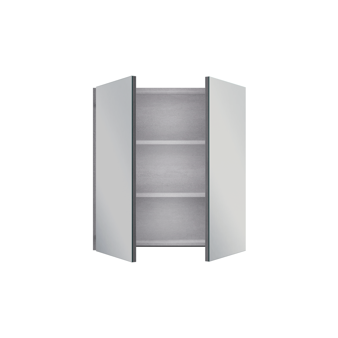 Linie Montro armoire de toilette 70 x 75 cm béton gris