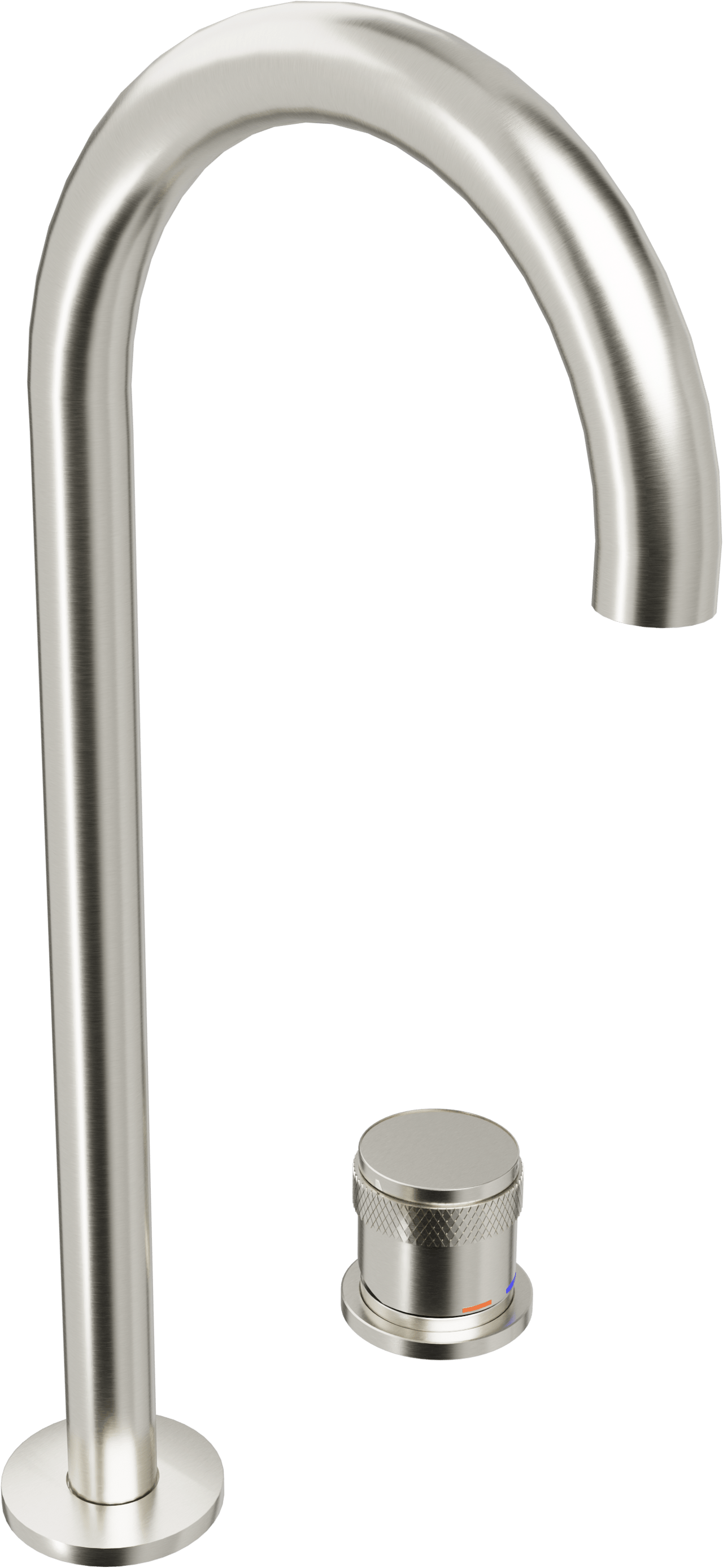 Blaufoss Pavilion Curve robinet de lavabo haut Brushed Coolmetal