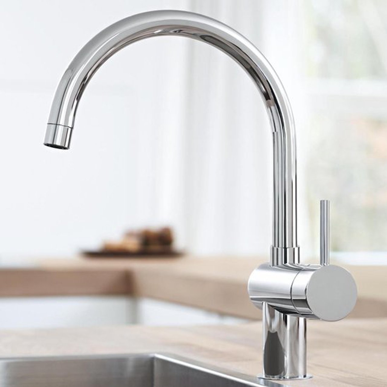 Grohe Minta keukenkraan glanzend chroom