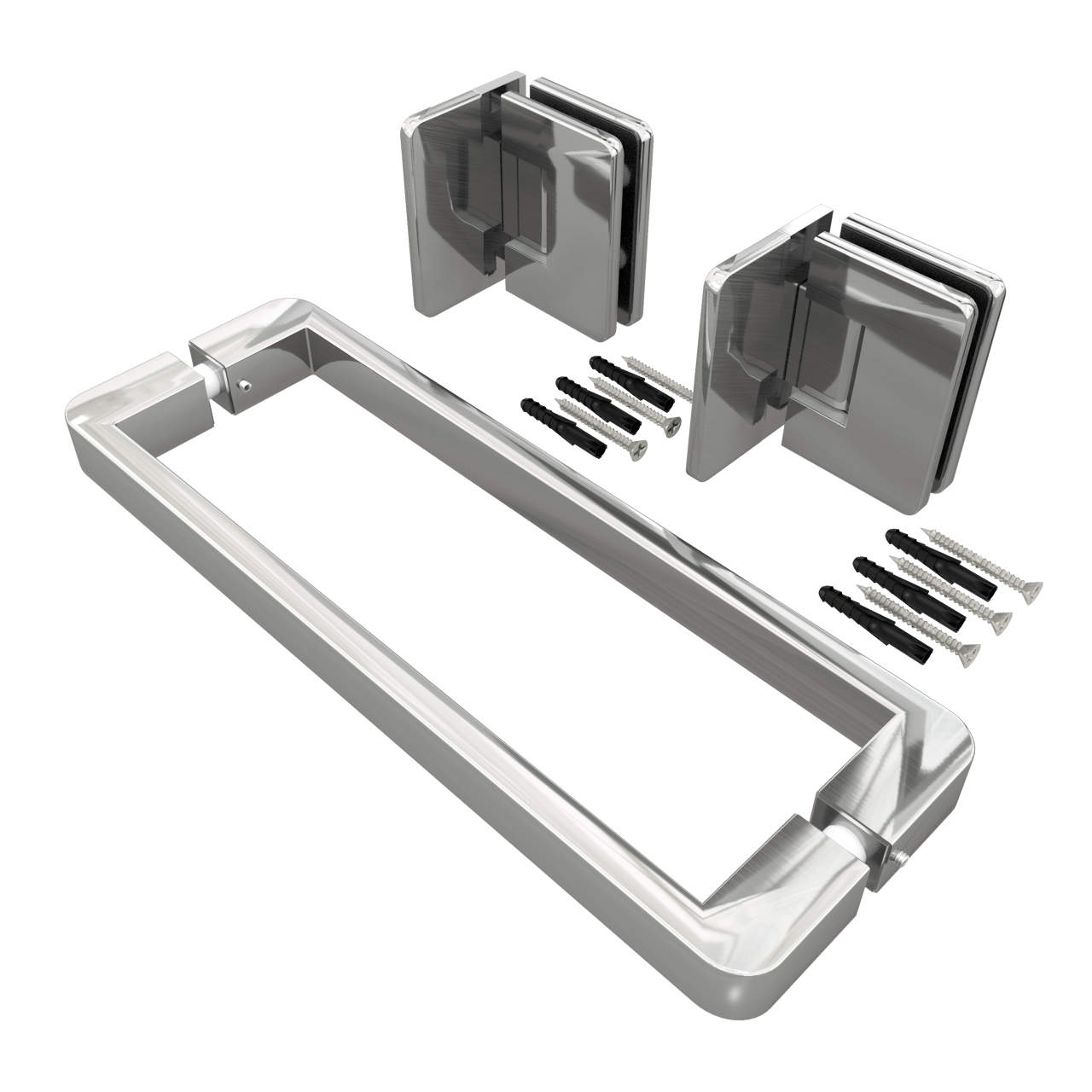 Balmani Modular douchedeur scharnieren en greep chroom