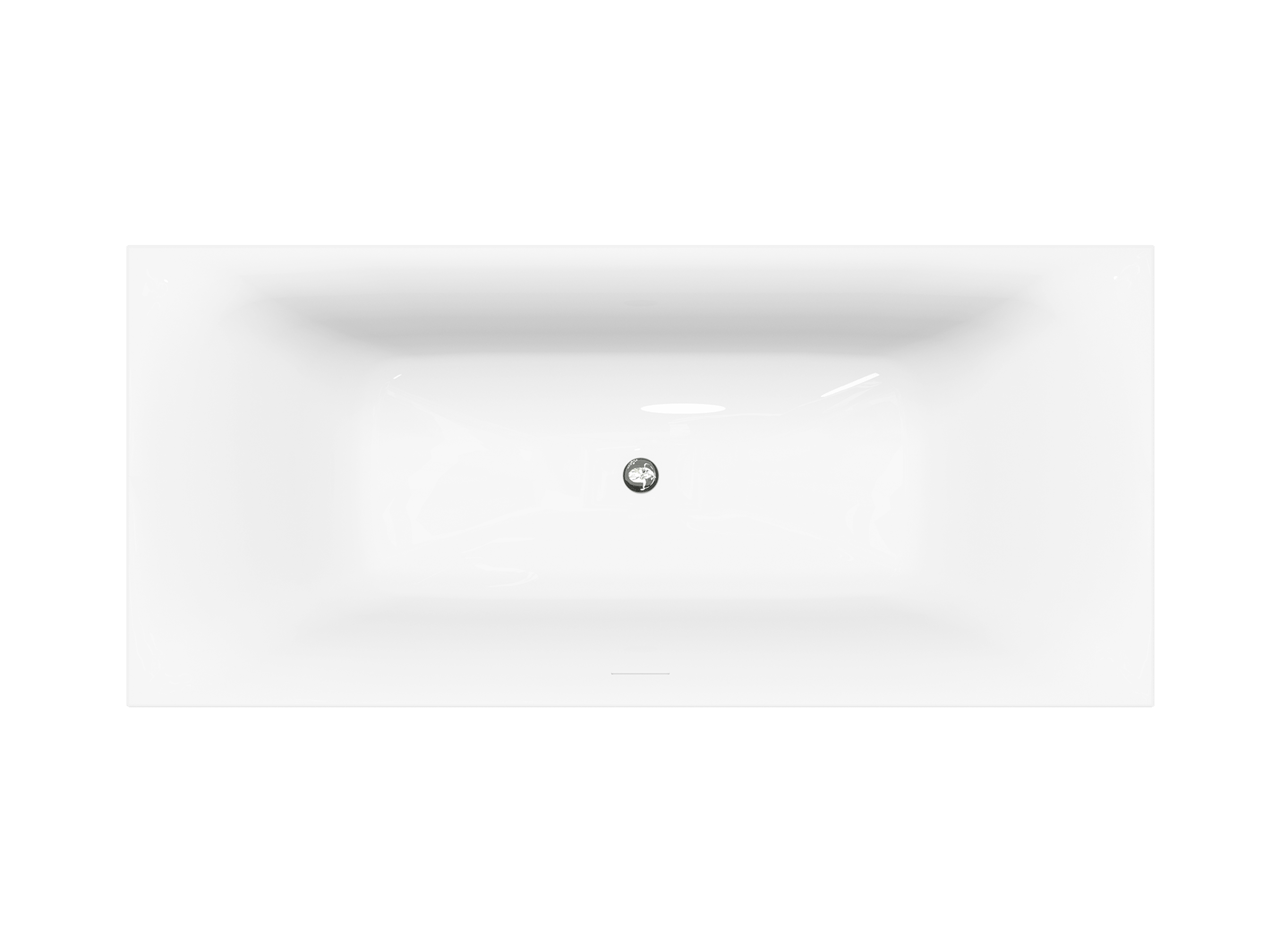 Luca Varess Saturnia rechthoekig vrijstaand bad 170 x 75 cm acryl mat wit