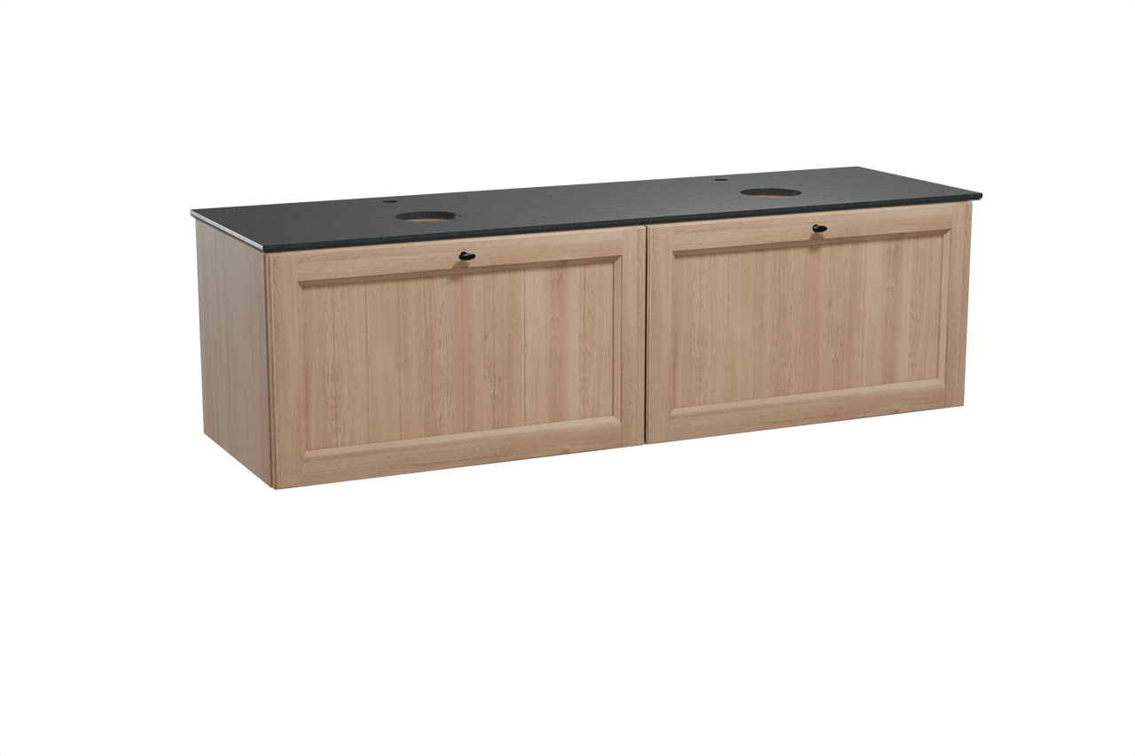 Balmani Lemon meuble salle de bains avec tablette pour vasques Facetta