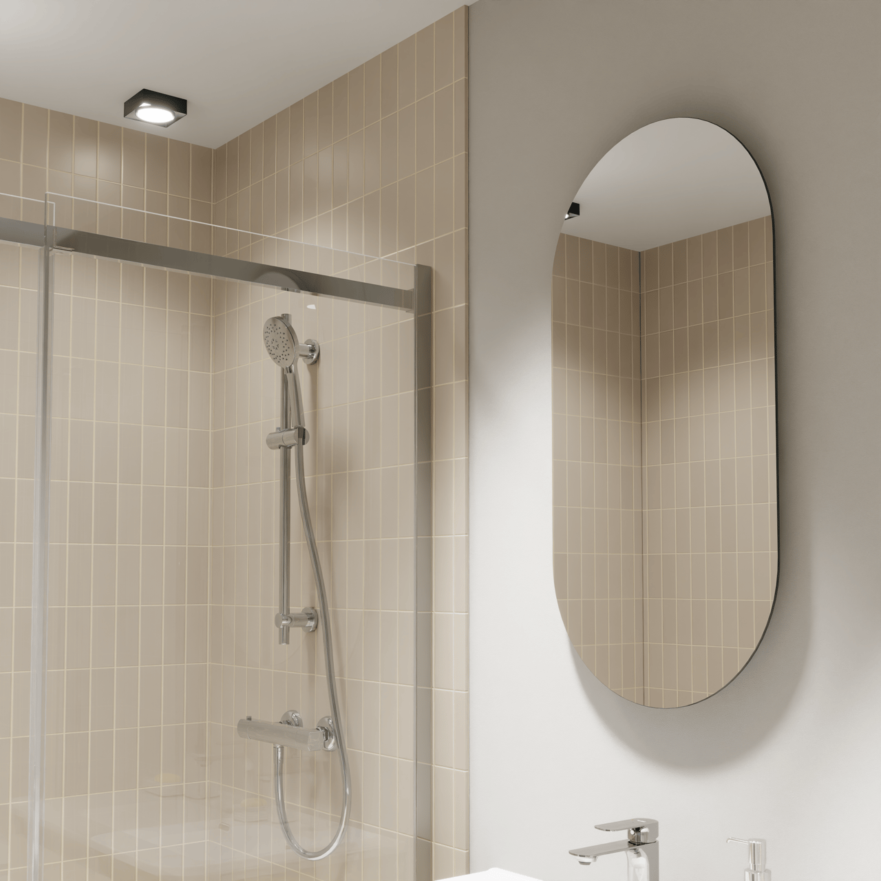 Blaufoss Bodan douchestang 70 cm met douchekop 11 cm 3 functies Glanzend Chroom