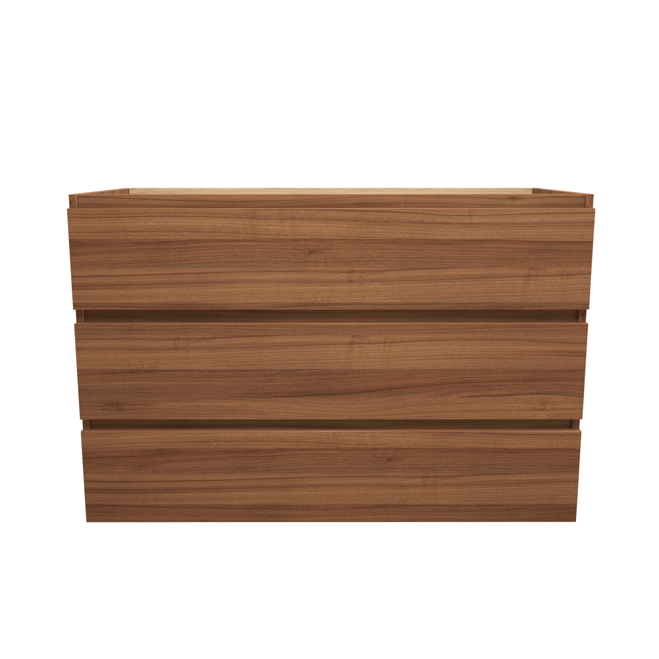 Balmani Lucida staande wastafelonderkast 120 x 55 cm notenhout 3 lades