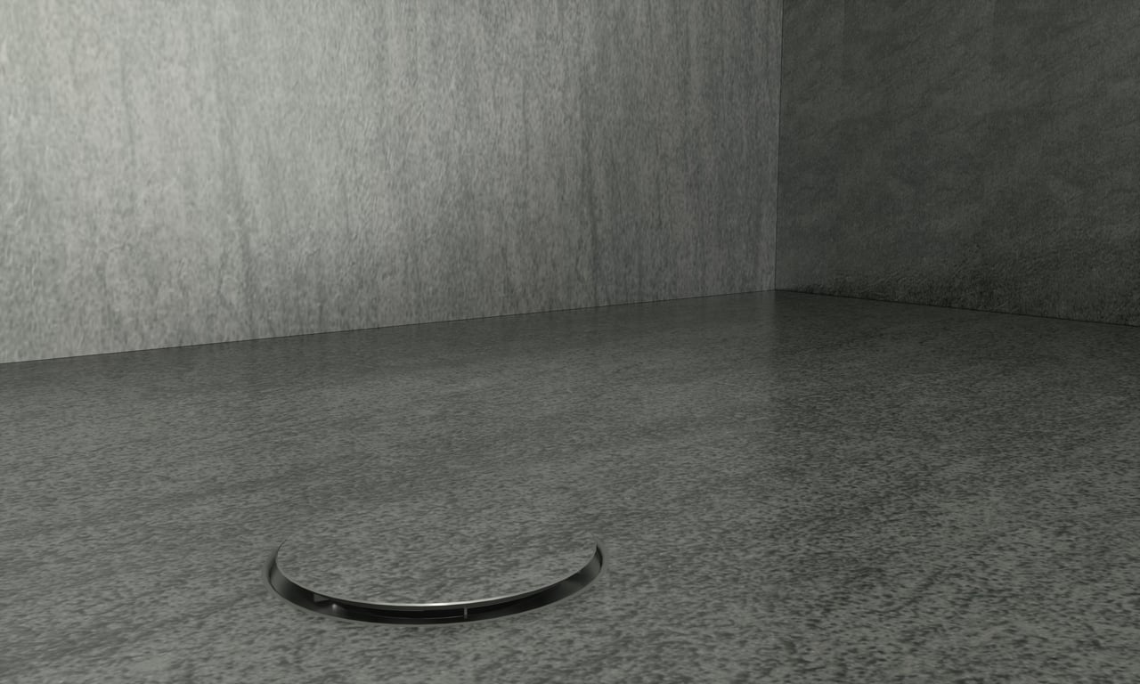 Balmani Studio receveur de douche 140 x 90 cm céramique Basalt Black