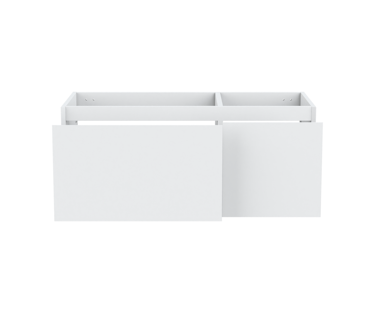Balmani Idra zwevende wastafelonderkast 120 x 55 cm asymmetrisch links mat wit 4 lades