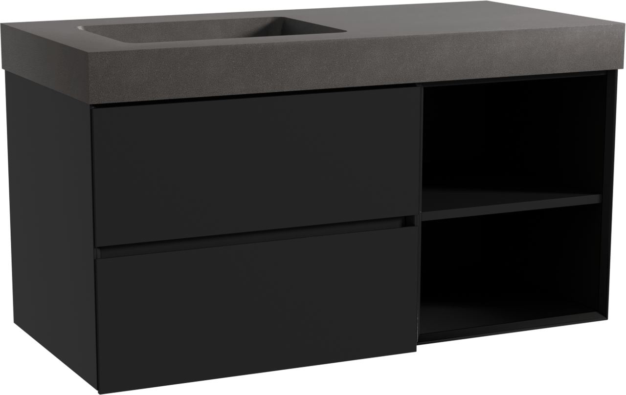 Storke Edge badkamermeubel met Scuro High wastafel