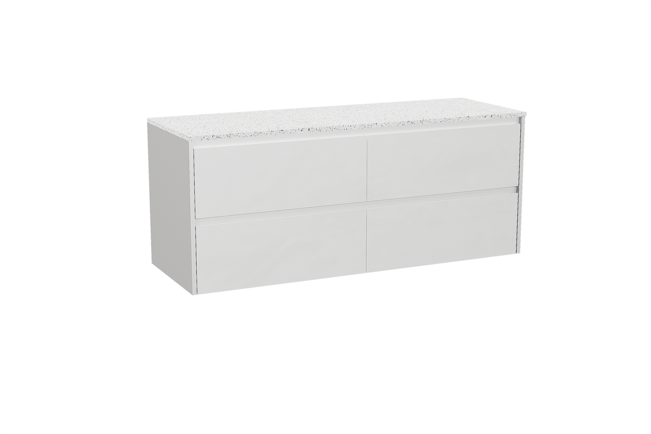 Storke Seda Badmöbel Set mit Tavola Waschtischplatte für Aufsatzwaschbecken