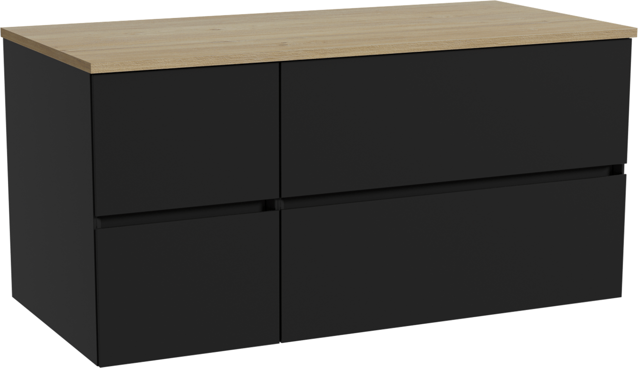 Storke Edge Badmöbel Set mit Panton Waschtischplatte für Aufsatzwaschbecken