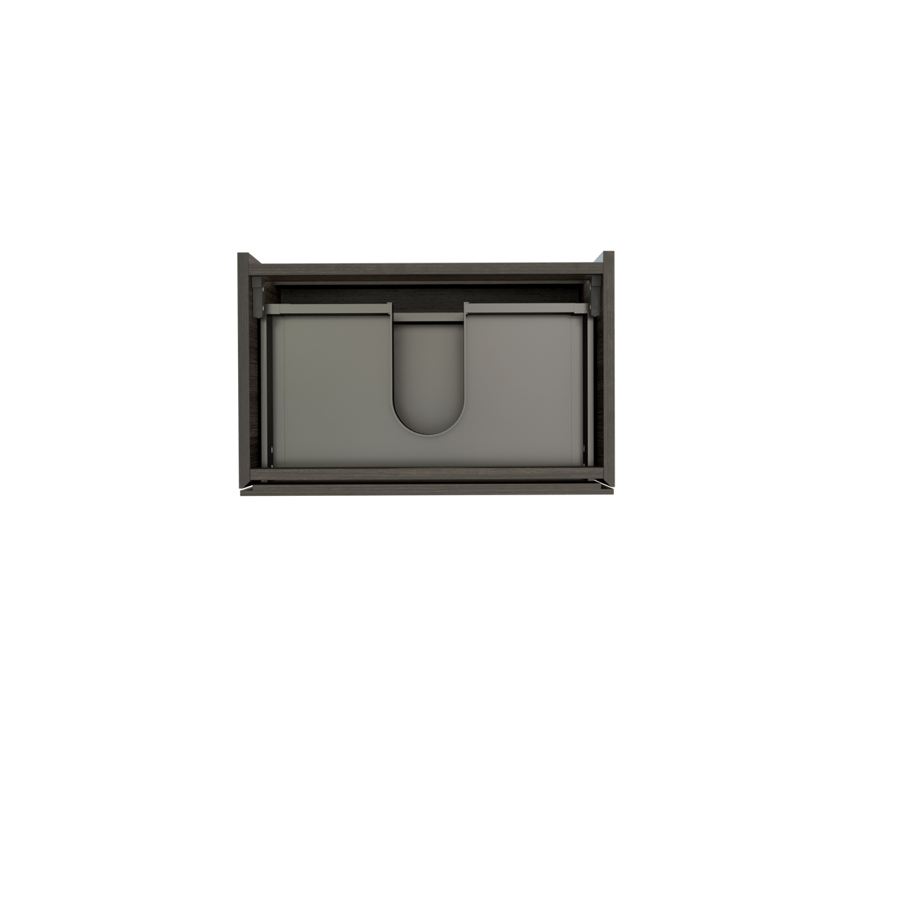 Storke Edge zwevende wastafelonderkast 60 x 40 cm donkere eiken 2 lades