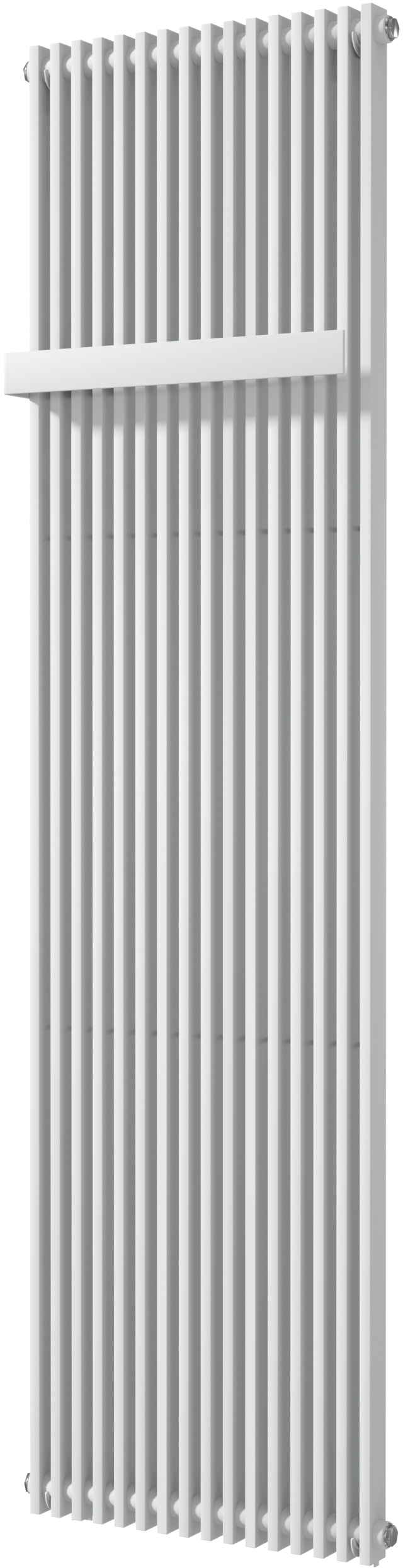 Vipera Corrason enkele badkamerradiator 50 x 180 cm centrale verwarming mat wit zijaansluiting 1.617W