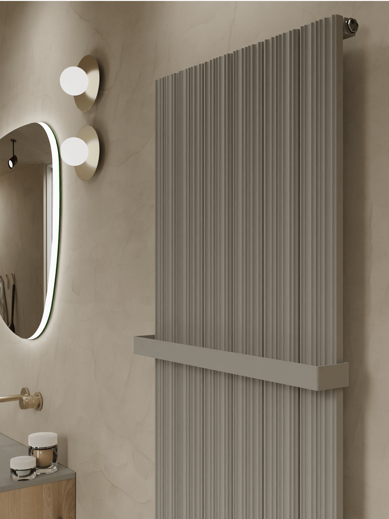 Vipera porte-serviette pour Mares unique 56,5 cm soie grise