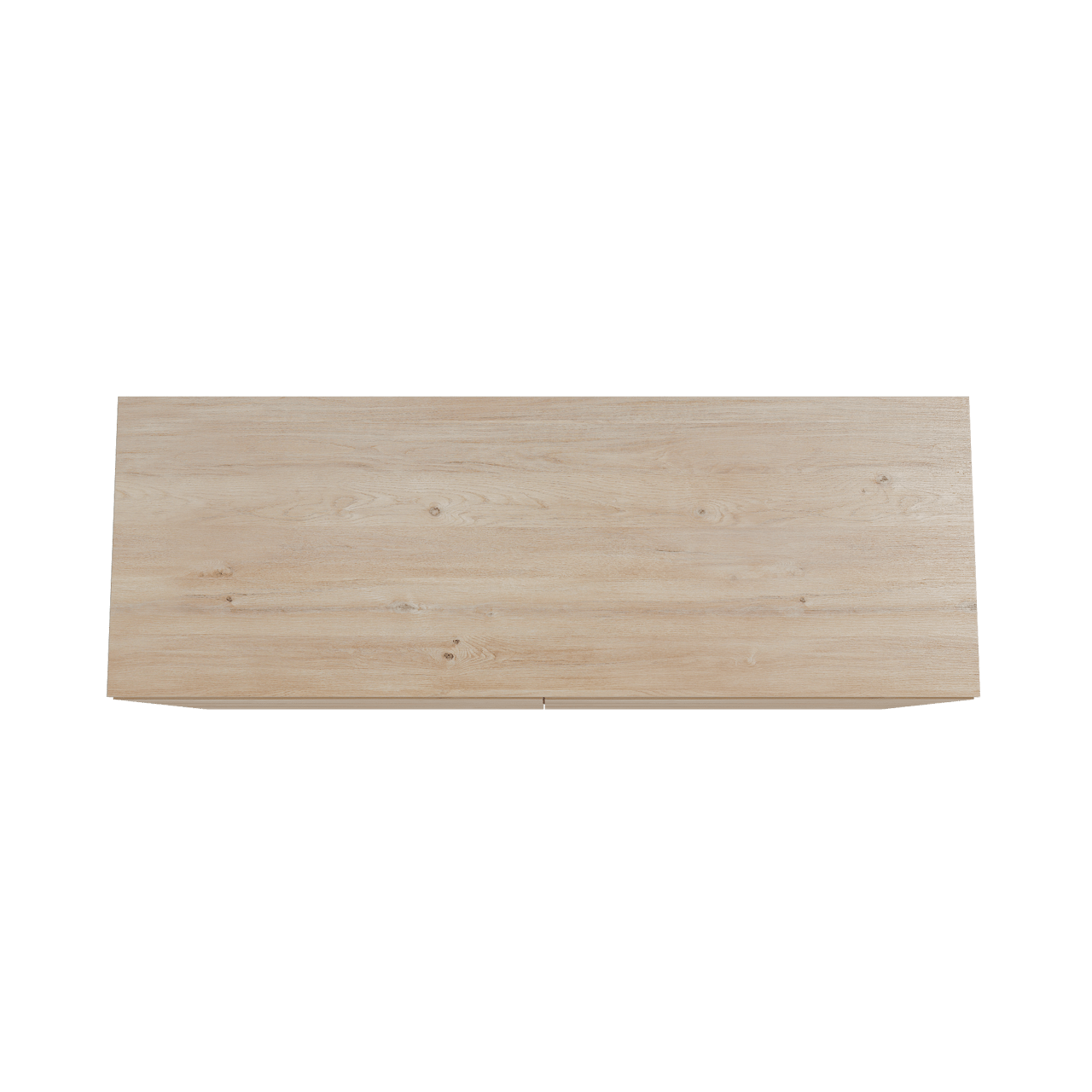 Storke Edge staand badmeubel 150 x 52 cm ruw eiken met Panton enkel of dubbel wastafelblad in melamine ruw eiken