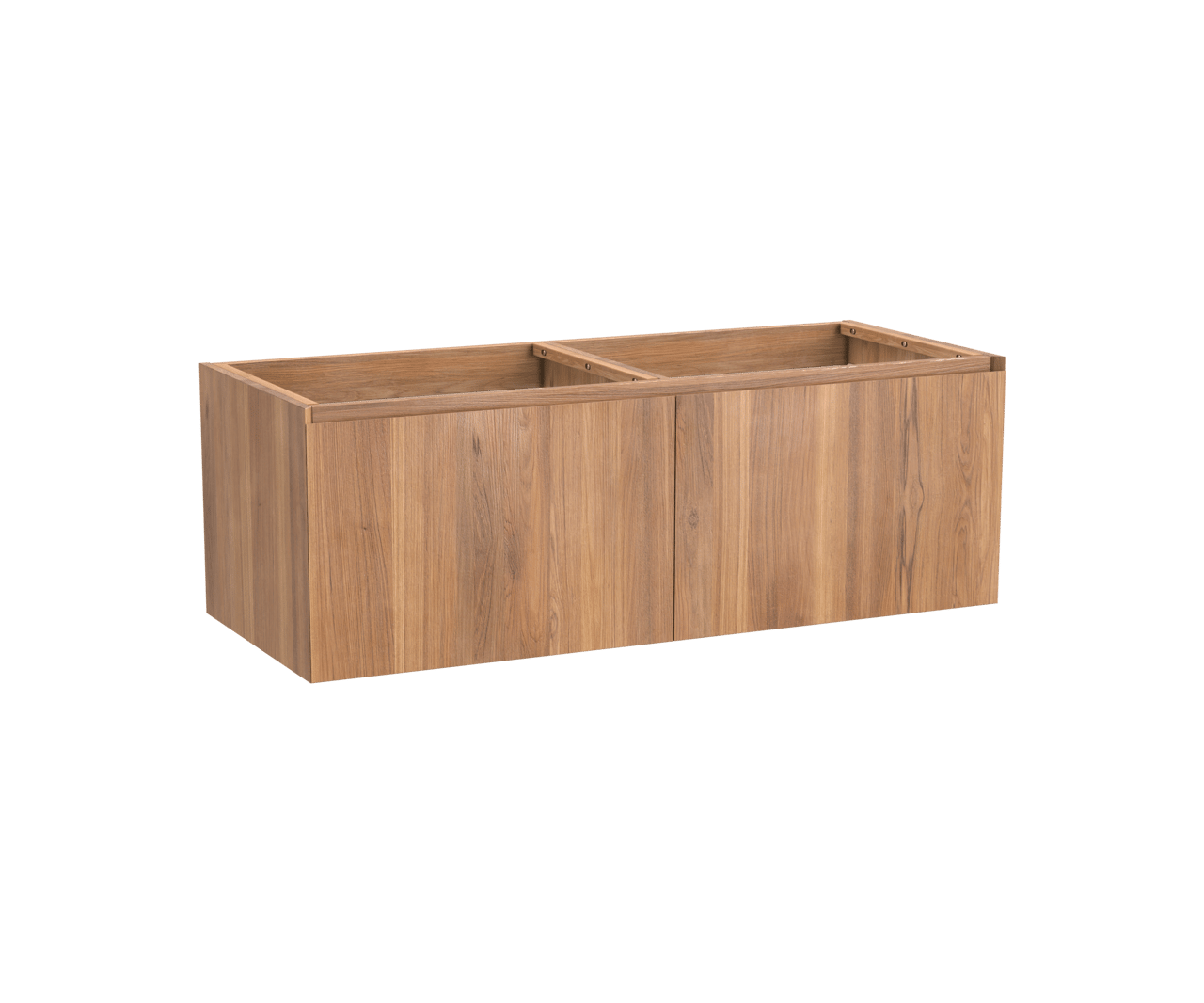 Balmani Idra meuble sous-vasque suspendu 135 x 55 cm teck 4 tiroirs