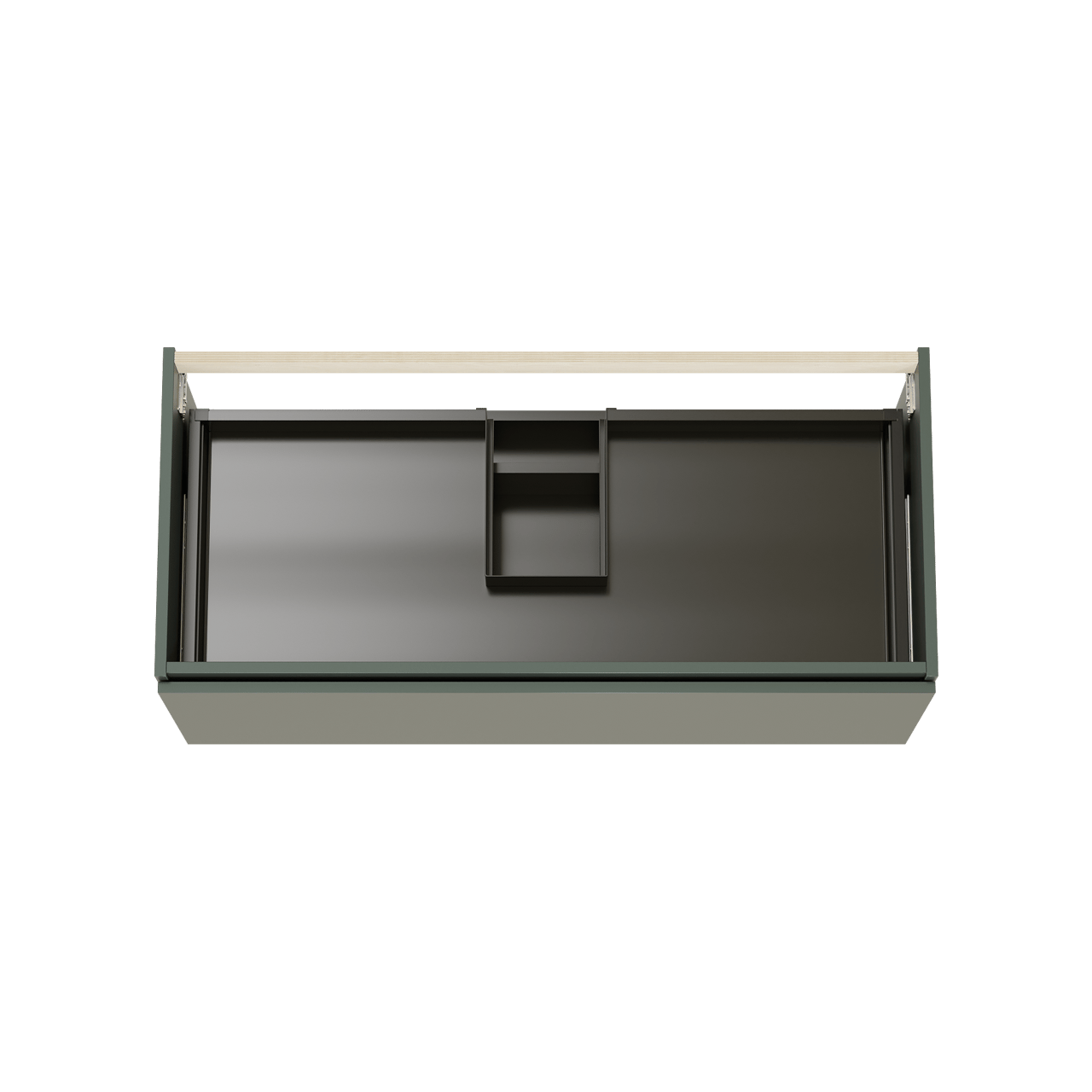 Balmani Sfera hängender Waschbeckenunterschrank: 120 x 55 cm, Forest, 2 Schubladen