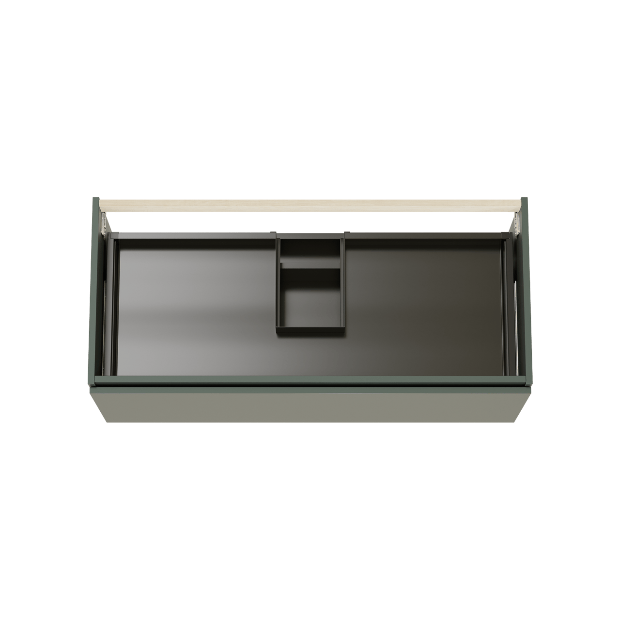 Balmani Sfera hängender Waschbeckenunterschrank: 120 x 55 cm, Forest, 2 Schubladen