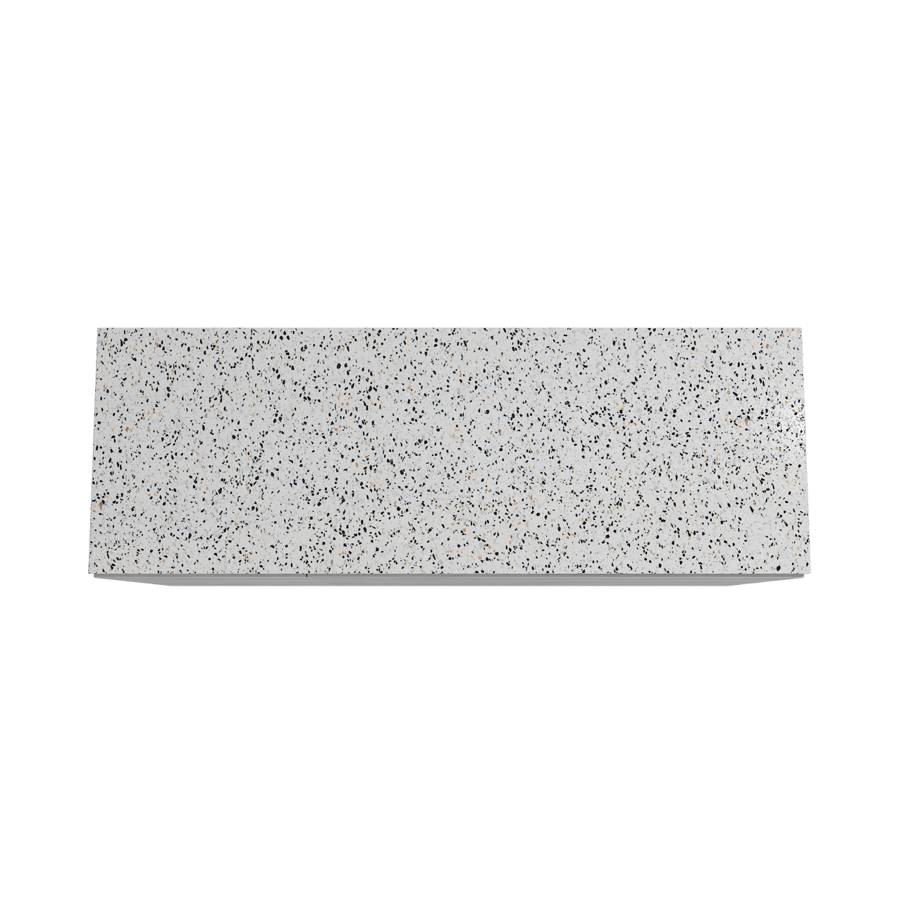Storke Edge meuble salle de bains à poser 150 x 52 cm béton gris foncé avec Tavola tablette simple ou double en blanc/noir mat terrazzo