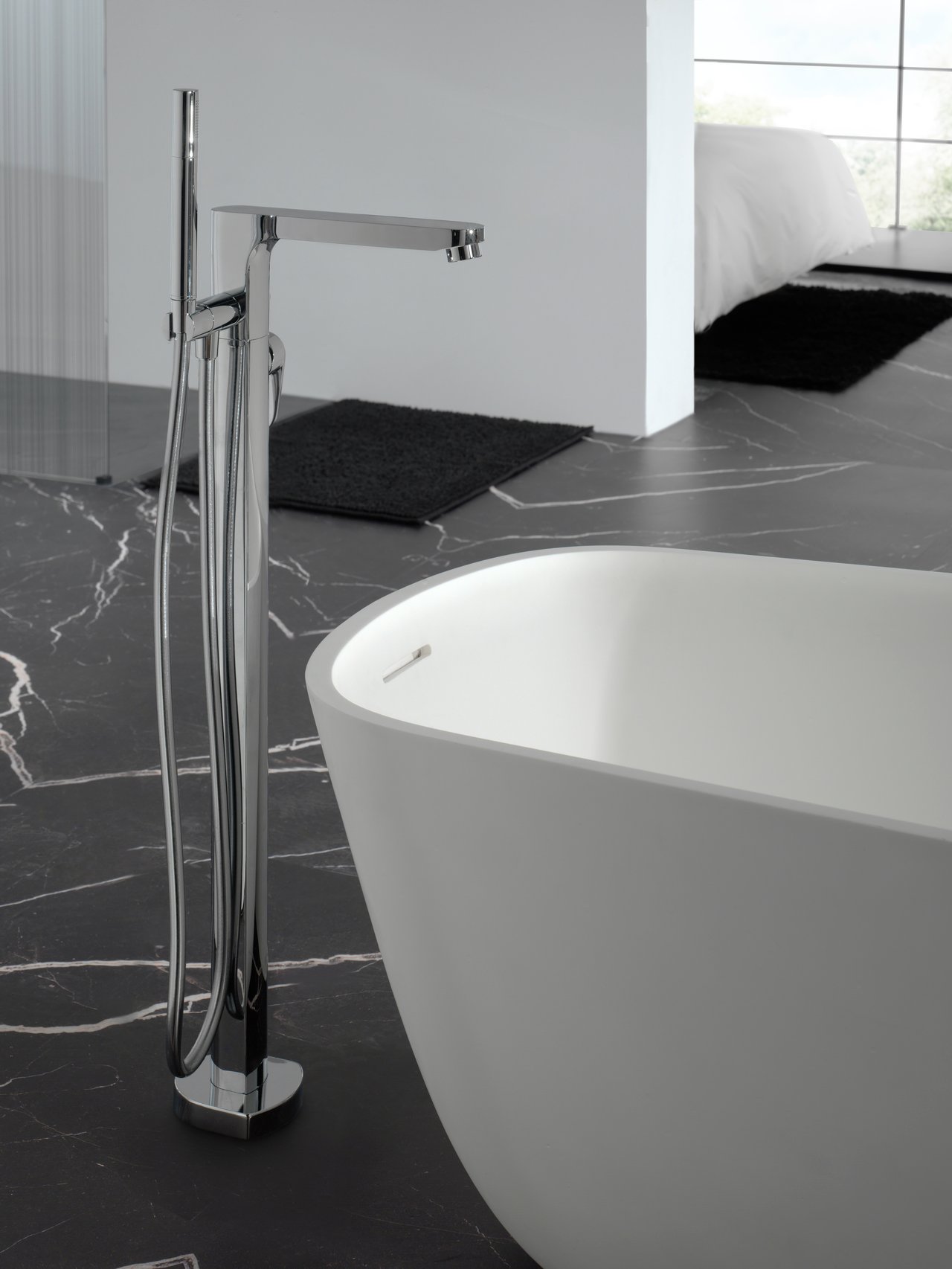 Blaufoss Leonardo standing bath/showermixer chrome