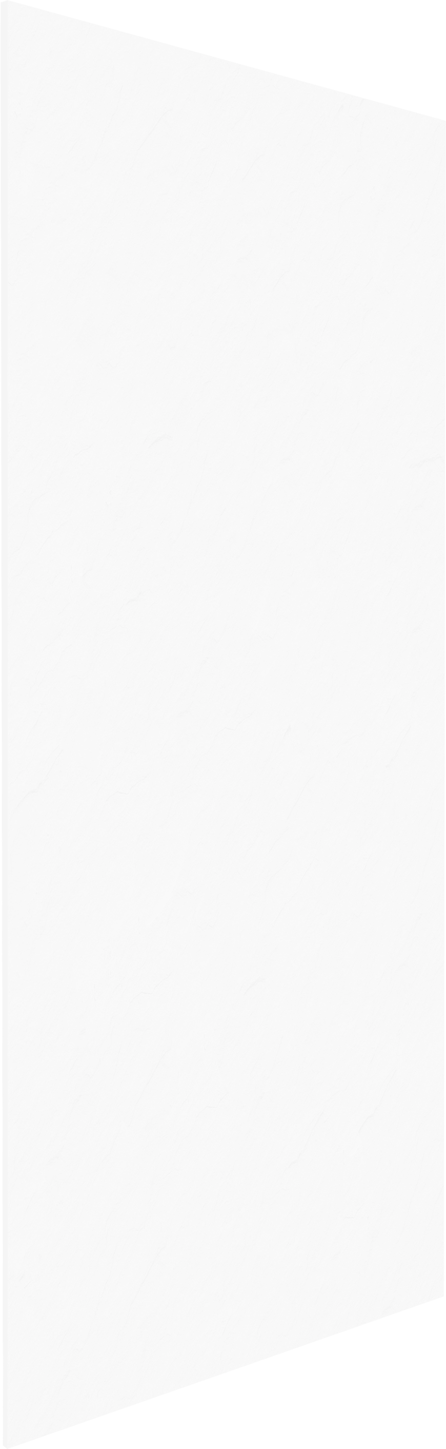 Balmani Piatto Duschrückwand: 120 x 260 cm, Solid Surface, Weiß matt