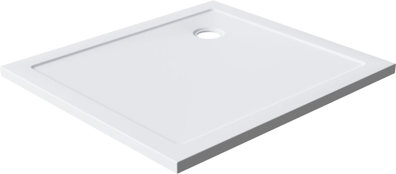 Luca Varess Soft receveur de douche 100 x 90 cm acrylique blanc mat