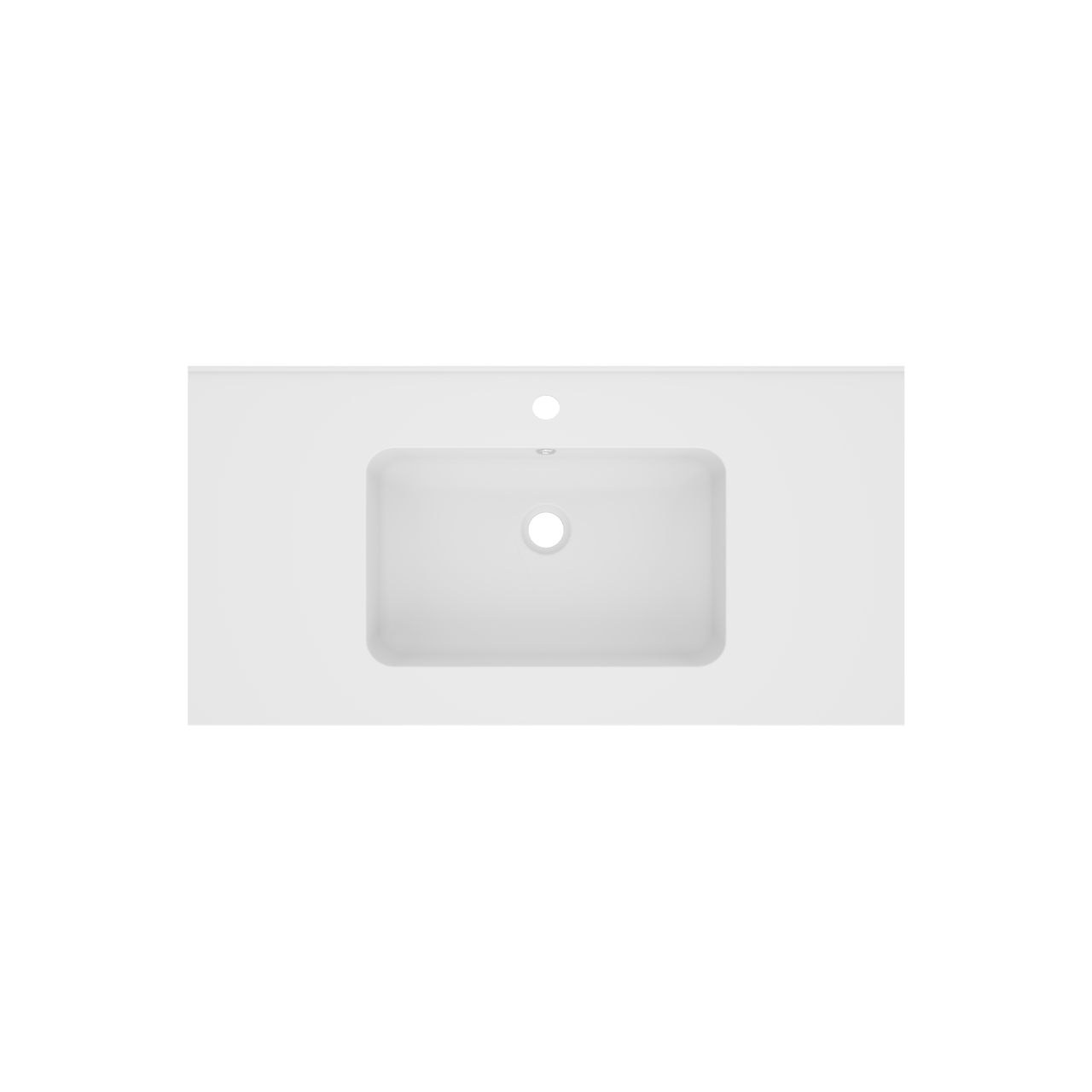 Linie Vano Einzelwaschtisch matter Marmorkomposit 90 x 46 cm