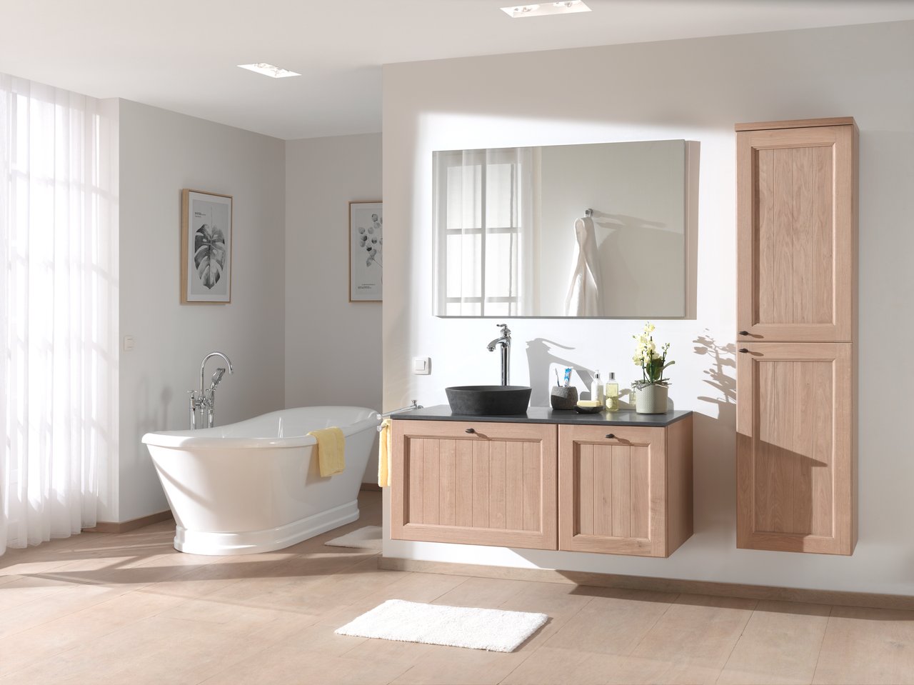 Balmani Still vasque à poser granite doux rond Ø 38 cm