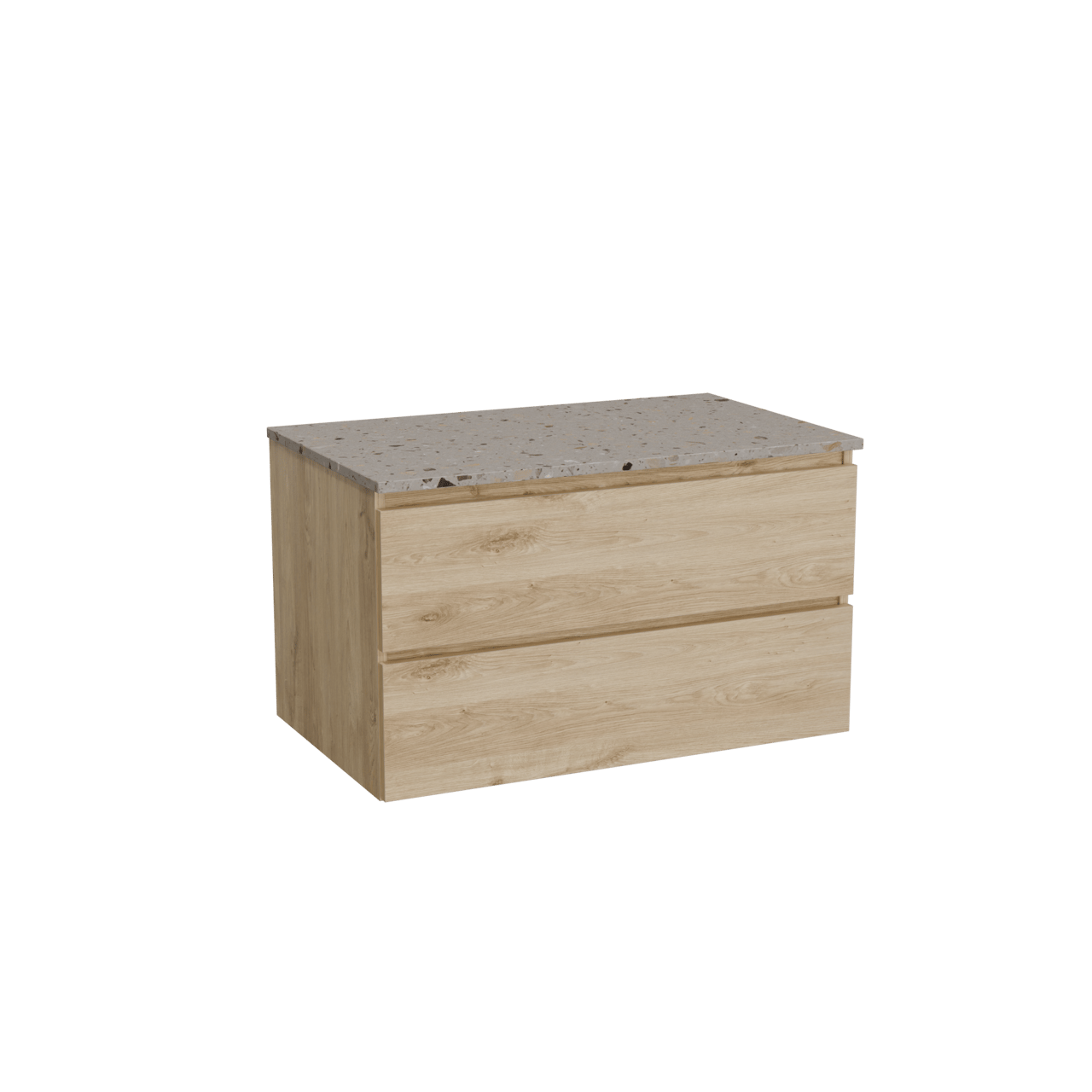 Balmani Lucida meuble salle de bains avec tablette pour vasques Stretto