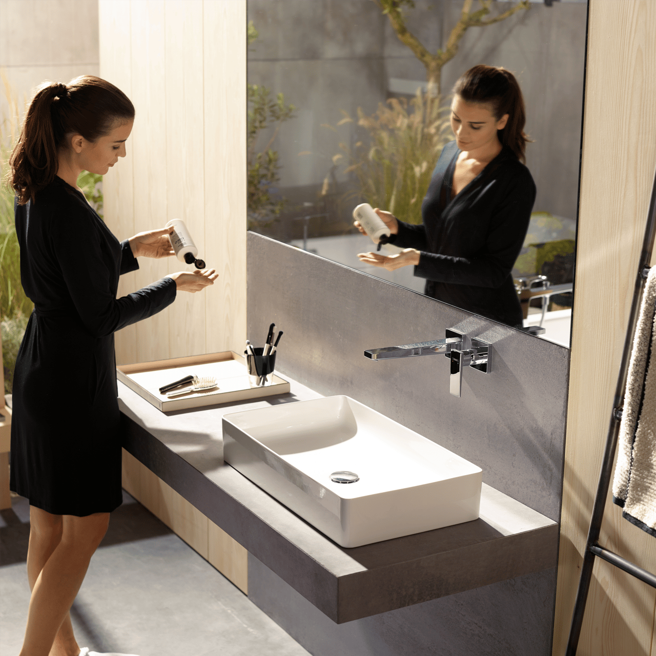 Hansgrohe Metropol Unterputz-Waschbecken Armatur: Chrom glänzend