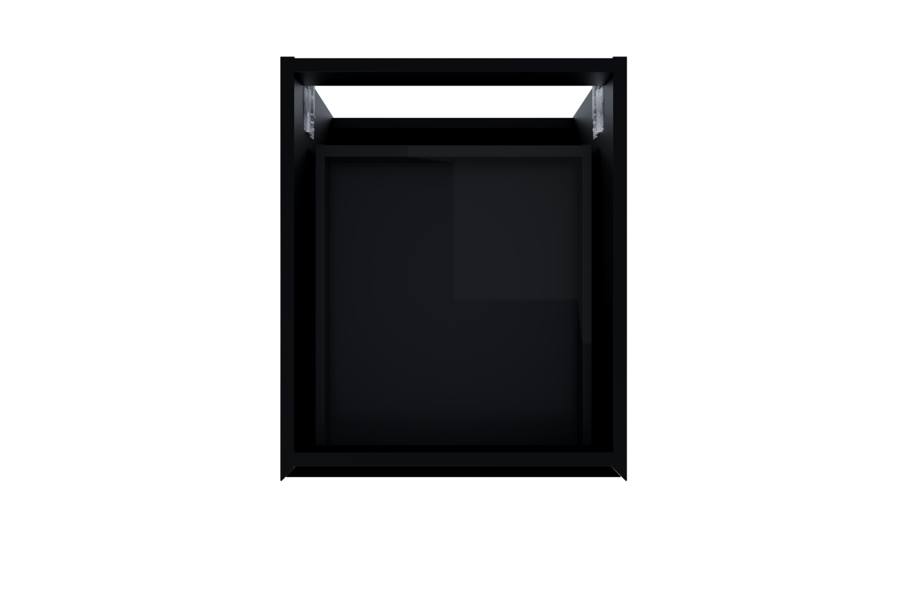 Balmani Mitra meuble sous-vasque suspendu 45 x 55 cm Noir Mat 2 tiroirs